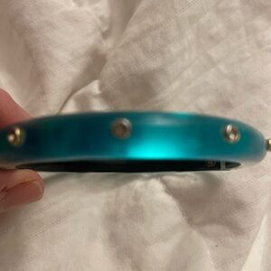 Alexis Bittar Turquoise Bangle with Silver Accents